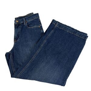Women’s Gap High Rise Stride Wide Leg Denim Jeans Size 28 6 Short